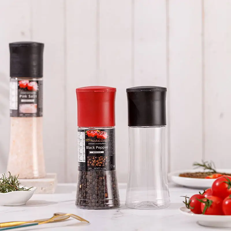 wholesale250ml 360ml  oem   hand  adjustable pepper mill  bottle