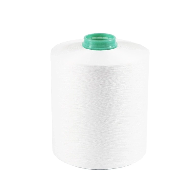 
twist DTY raw white recycled polyester filament yarn with low stretch 