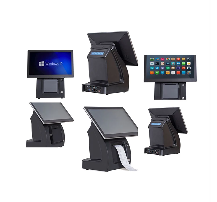 Windows Restaurant All in One POS 12/15 Inch i3m/4gb/64gb 80mm Printer Retail Touch Screen POS PC