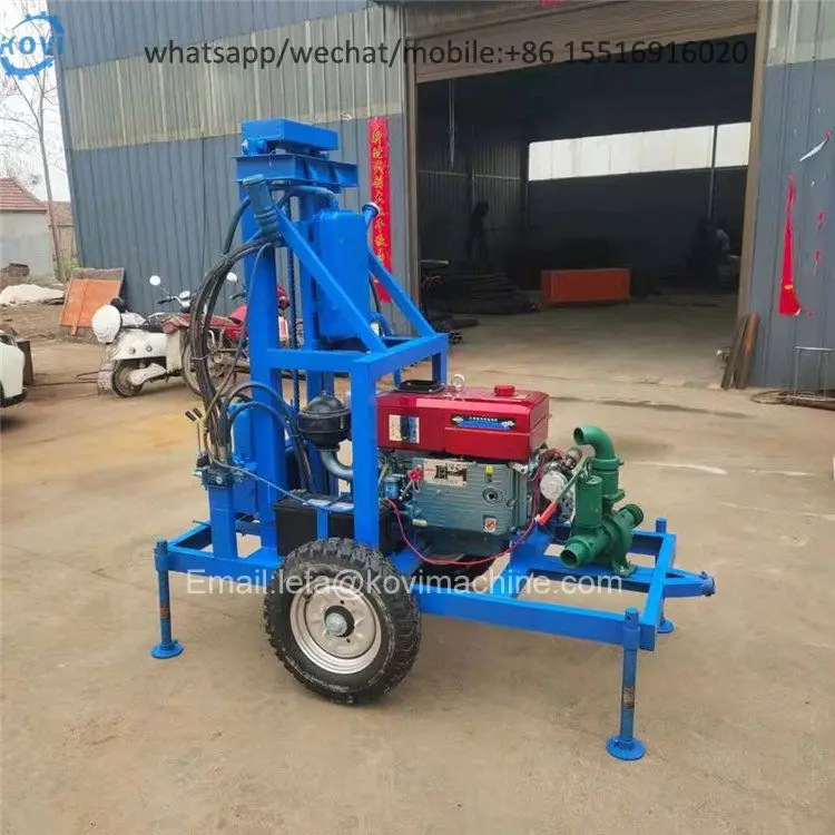 Portable 150m 200m 300m  Mini Borehole Drilling Equipment For Water Wells