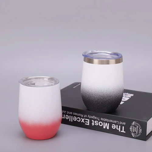 Экологичная дорожная кружка для кофе, многоразовые кофейные чашки из нержавеющей стали, сублимационная кружка с крышкой