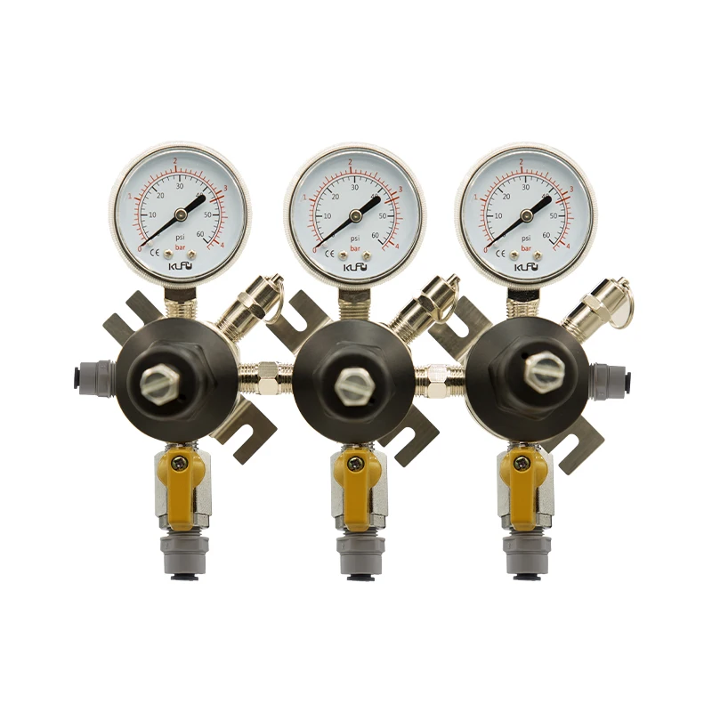3-product Plug +fitting Beer Dispensing Equipment Secondary Co2 Beer Regulator