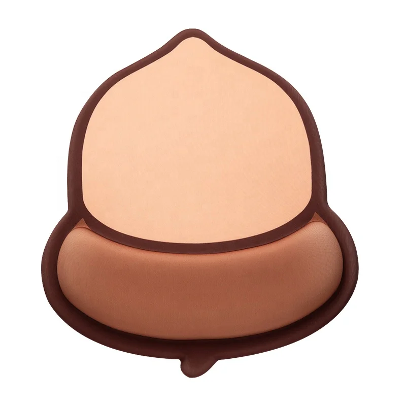 3D silica gel acorn shape ergonomic mouse pad with wrist rests useful and functional creative design