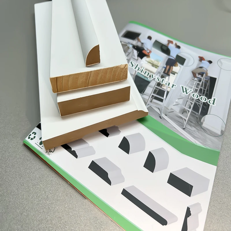 16 Feet Pine Wood Baseboard Water Proof Trim Unfinished Wood Mdf Moulding Skirting Board