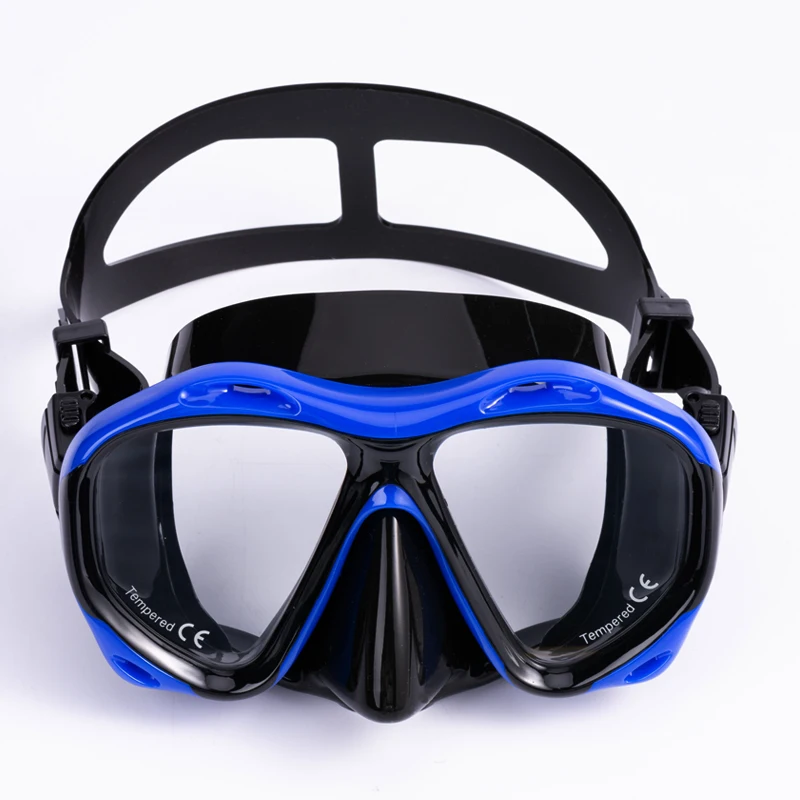 Professional Safety Anti Burst Swim Snorkel Scuba Dive Goggles With Nose Diving Mask Freediving Mask