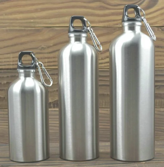 
Recycled aluminum bottles 