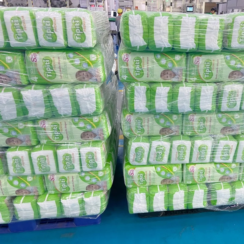 Tipiti Best Price New born Disposable Ultra Absorbent Nonwoven Fabric Baby Pants Diaper For Babies