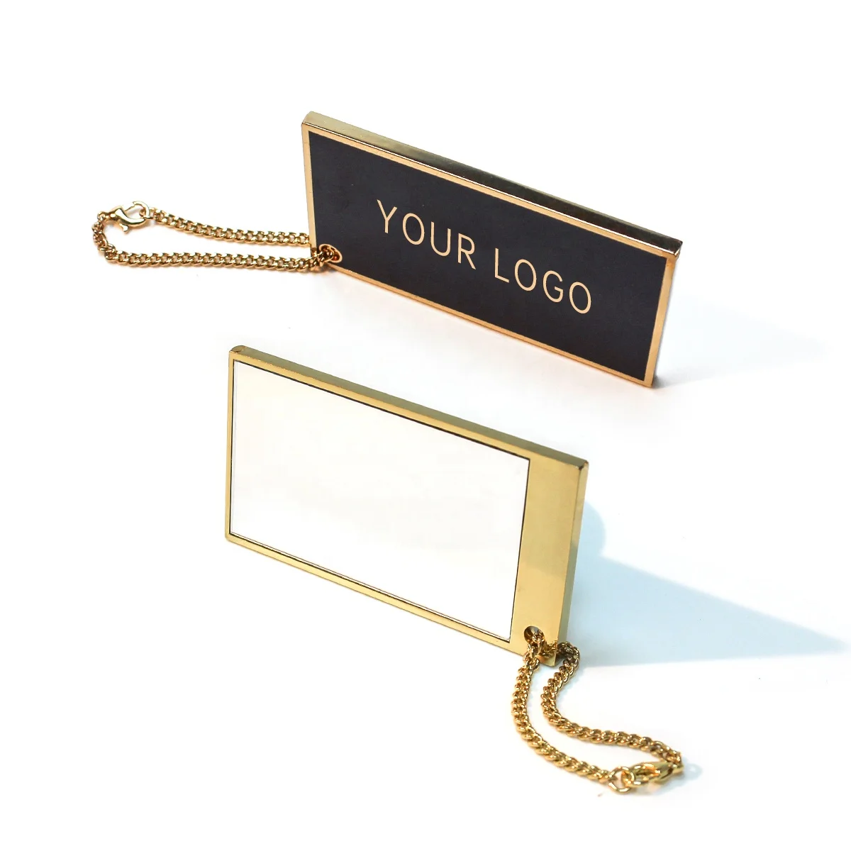 Metal Luxury Small Mini Pocket Cosmetic Mirrors Portable Compact Mirror Private Label Keychain Customized Logo For Purse