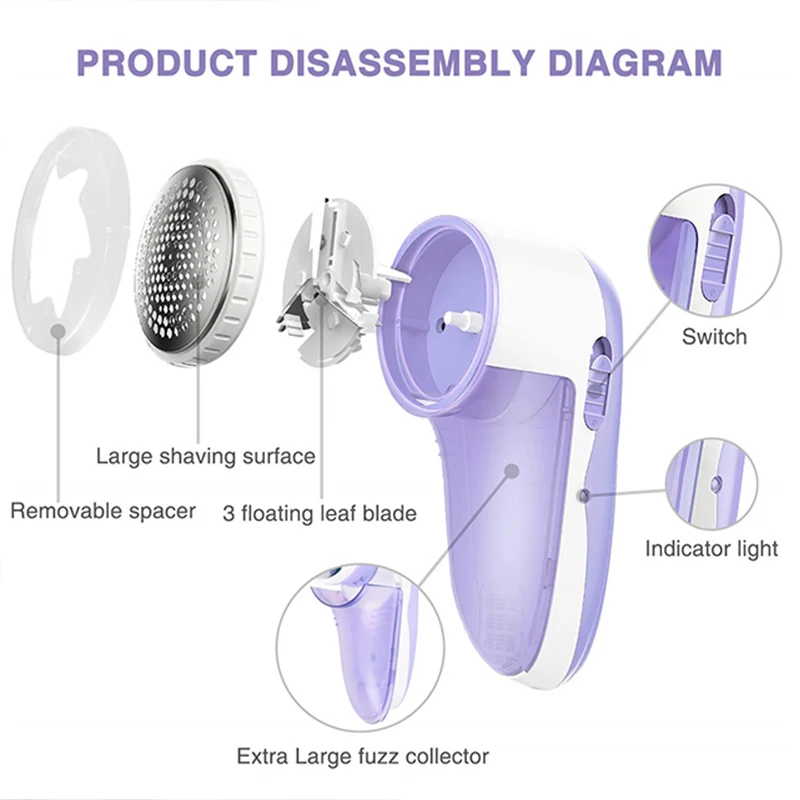 Mini Portable Fabric Sweater Fuzz roller dust remover clothes lint electric lint remover