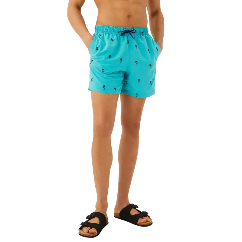 Men Drawstrings Swim Shorts Beach Board Shorts Custom Printing Logo Quick Dry Unisex Shorts