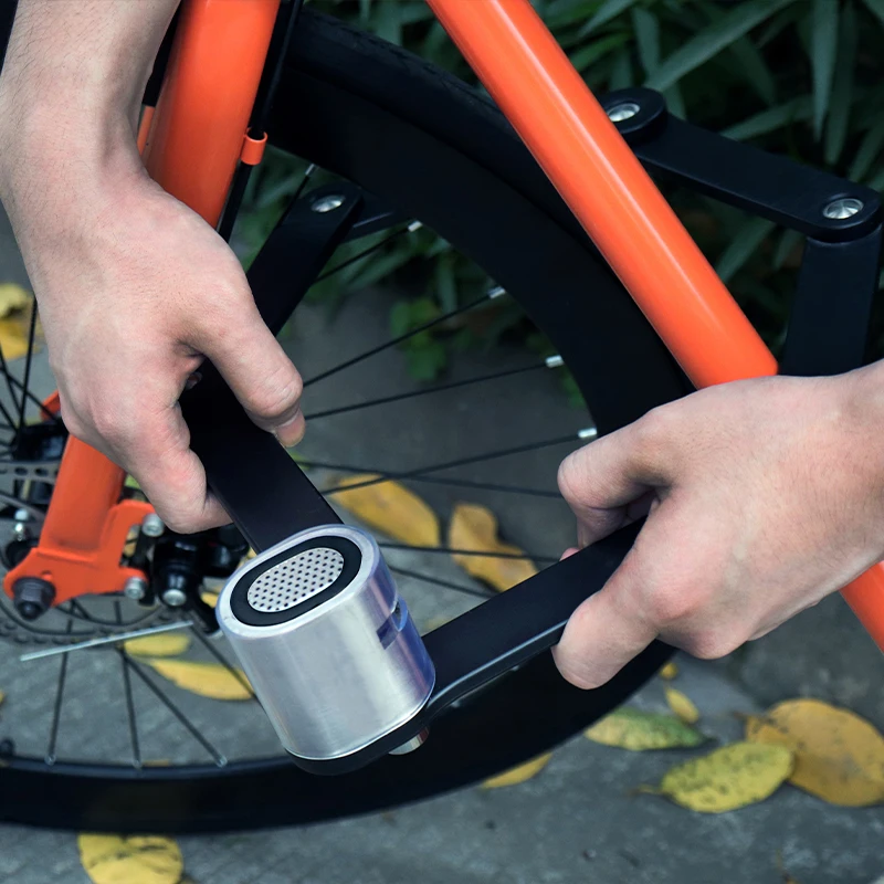 New Product foldable password lock foldable anti-theft kryptonite bike lock stainless steel folding lock