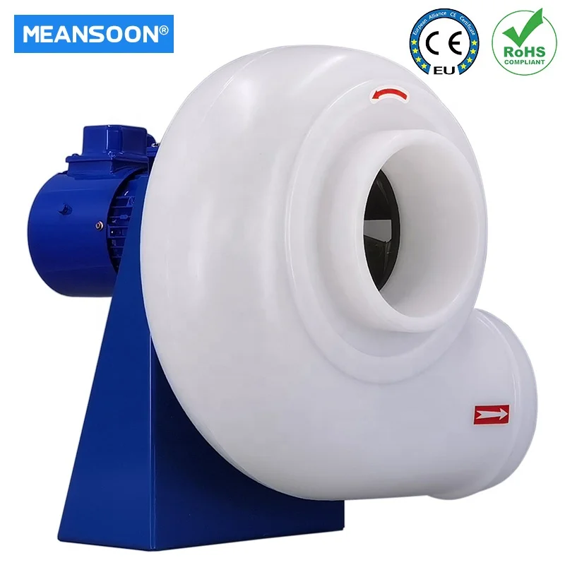 MPCF-300-B2T-VF Variable frequency plastic Chemical anti-corrosive centrifugal fan