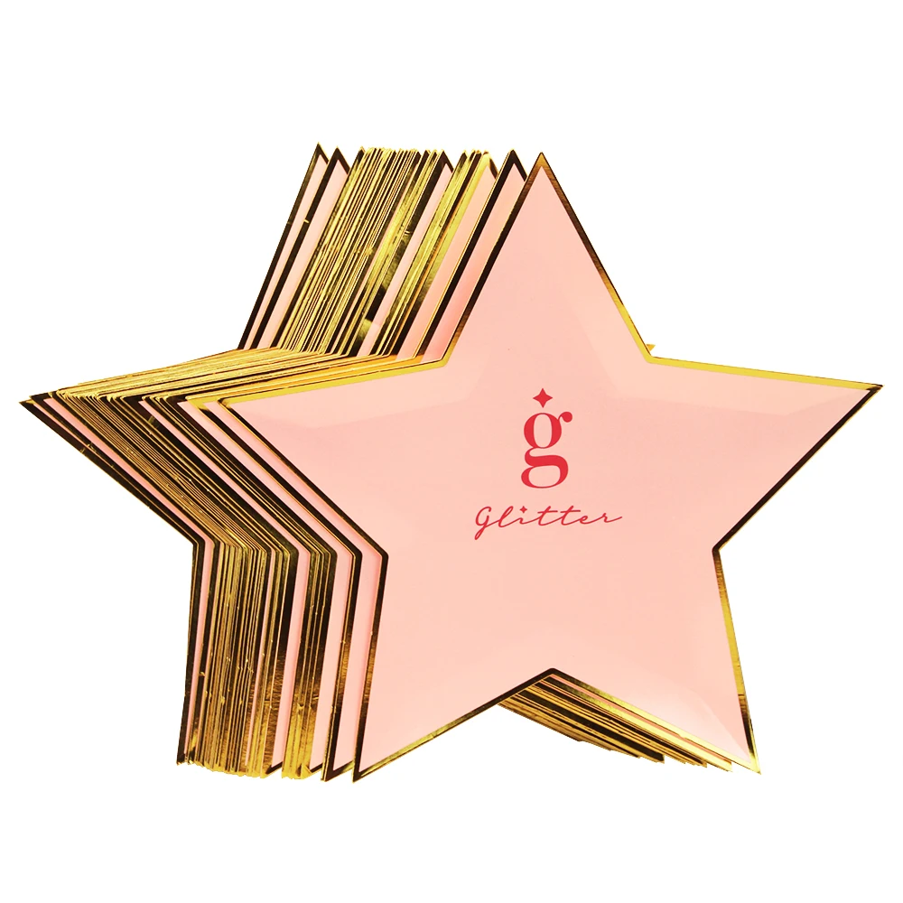 Customizable White Cardboard Disposable Party Dessert Birthday Cake Tableware Paper Plate