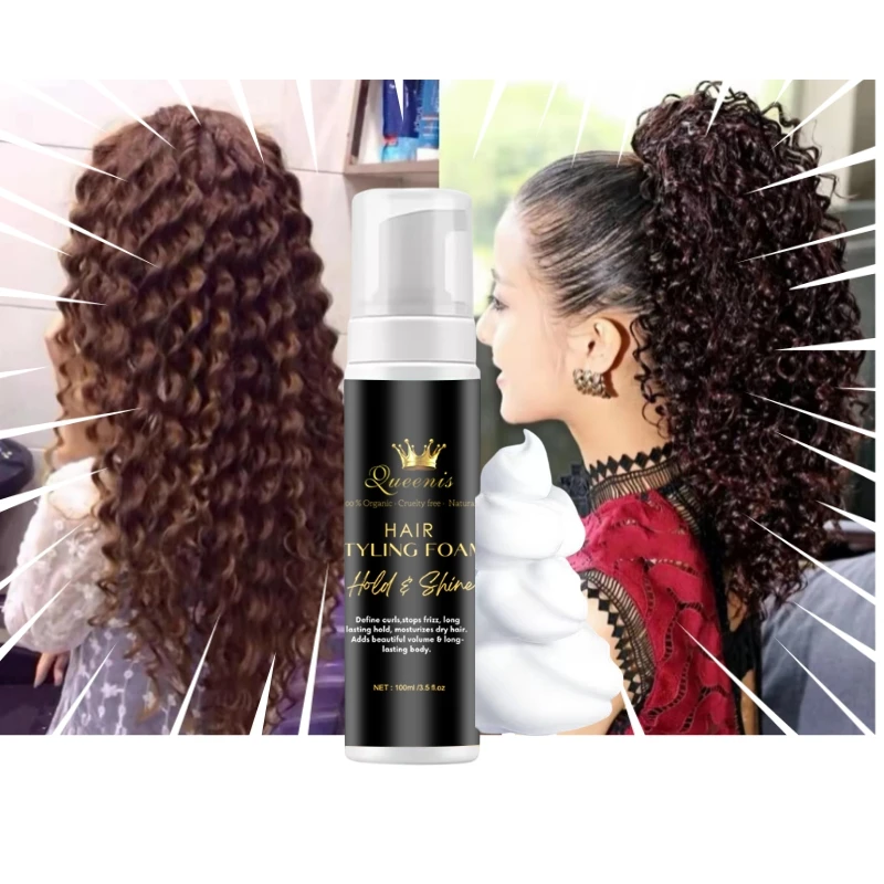 Zero addition moisturizing hair mousse styling foam