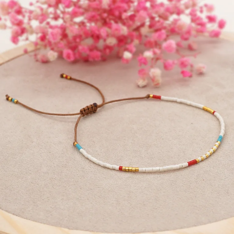 Hot Sale Bohemian Beach Vacation Miyuki Seed Bead Bracelet for Women Handmade Knitted Colorful Beaded Couple Friendship Bracelet