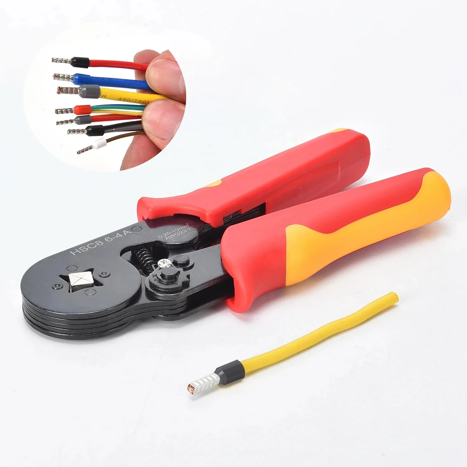 Tubular Terminals Crimping Pliers Wire Mini Ferrule Crimper Tools Household Electrical Kit