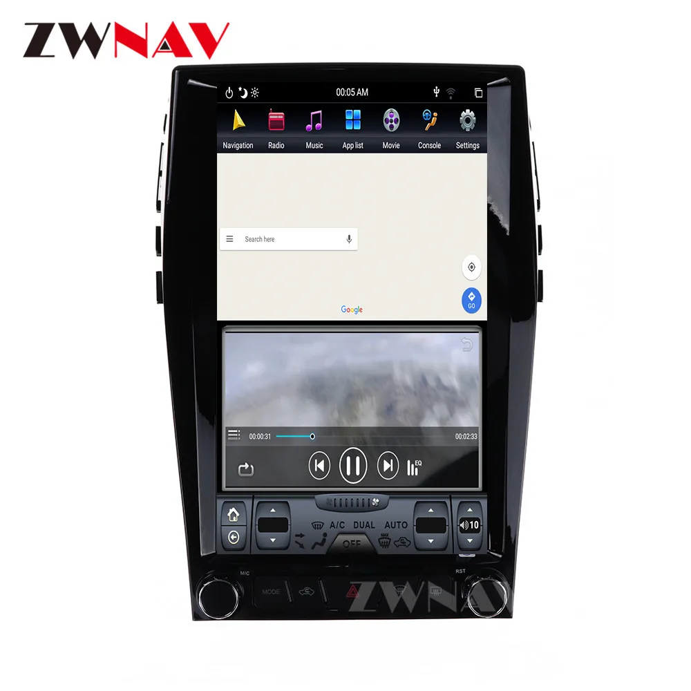 Для Ford EDGE 2015-2018 Tesla Style Android 9 автомобильный без DVD-плеера GPS-навигация Carplay головное устройство мультимедийный плеер Радио