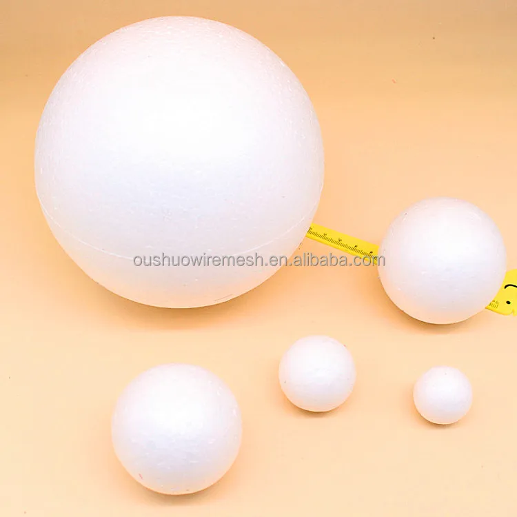 Craft Foam Balls White Styrofoam Smooth Round Balls for Home Easter Supplies School Arts Craft Project and Holiday Party