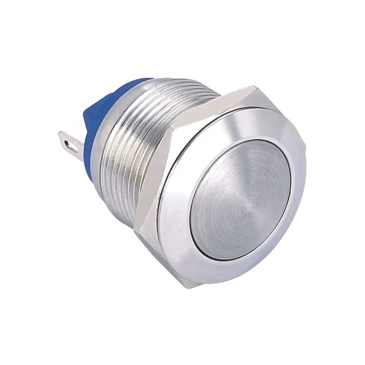 ONPOW GQ19 19mm waterproof domed head  momentary stainless steel  push button switch (CE, ROHS)