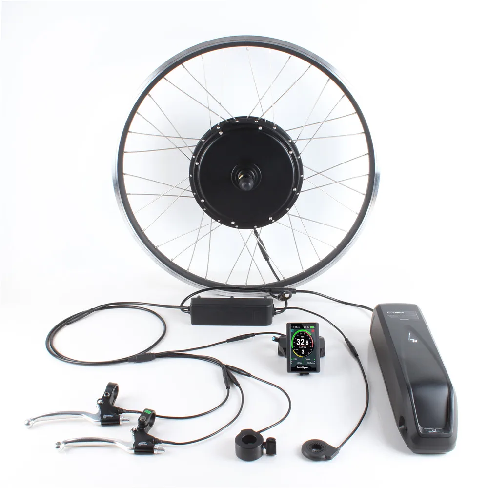 Waterproof Premium Quality 500w 1000w Motor Electric Bicycle Conversion Kit Lithium Battery 1in4 Cable Optional Part