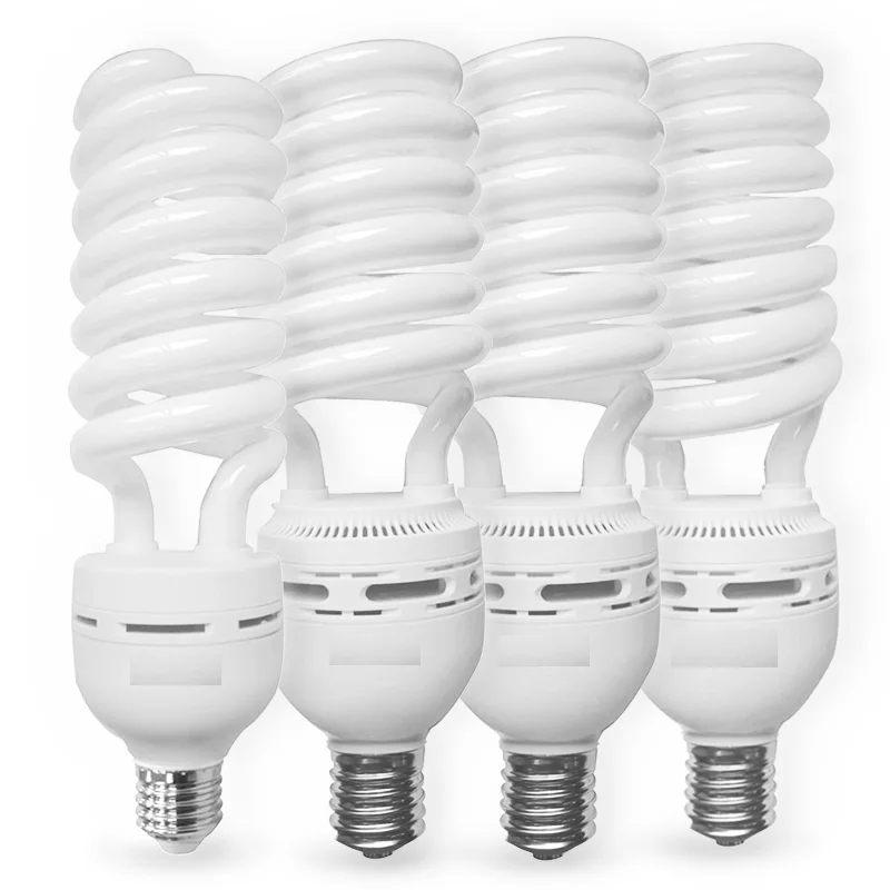 WOOJONG  factory direct high quality spiral lamp energy saving lamp glass tube Fluorescent lamp 85w 105w e27 e40 Lighting Bulbs