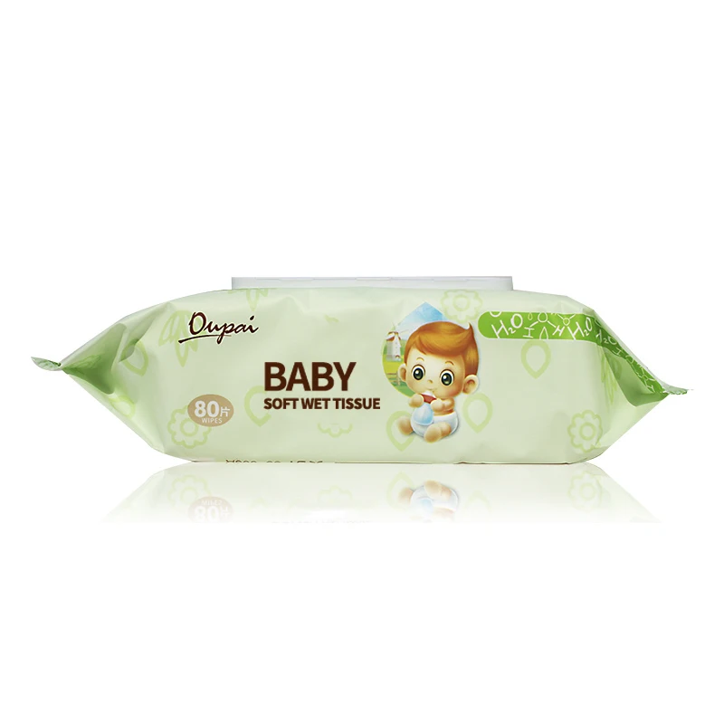 High Cotton Content Food Grade Xylitol Soft Baby Wet Wipes Custom Surface Water Baby Wipes