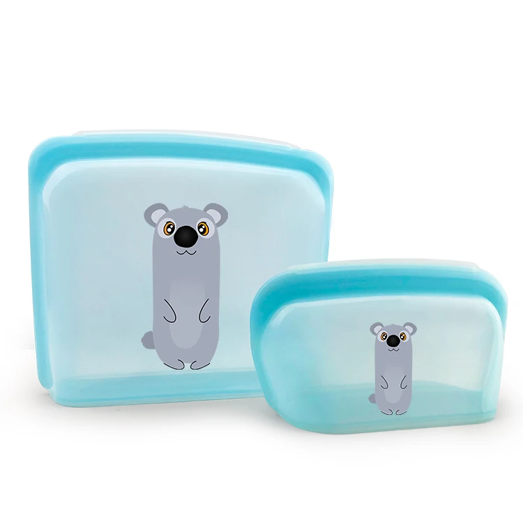 1000ML & 4000ML Silicone Baby Food Storage Container Freezer Reusable Food Container Silicone Bag