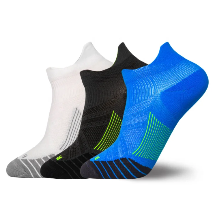 Running Socks Ankle Socks with Cushion Breathable Compression anti - blister Tab Cycling Socks for Men Women