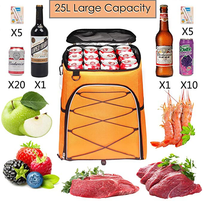 2020 Travelling Insu;ated Leakproof Soft Lightweight Fishing Picnic Park Beach 25 Cans Cooler Backpacks Ice Back Pack Bag