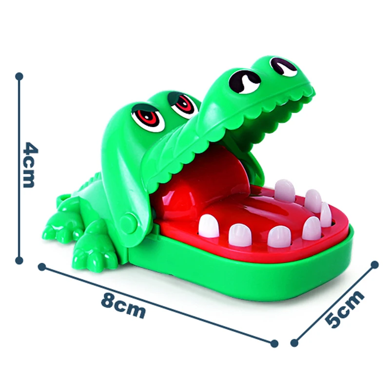 Hot sale kids small funny fidget decompression dentist tooth pulling desktop game crocodile dinosaur shark finger biting toys