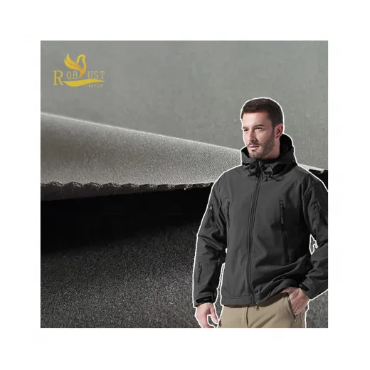 Twisted Polyester Spandex 4 way stretch laminating TPU3K/3K three in one fabric for softshell jacket