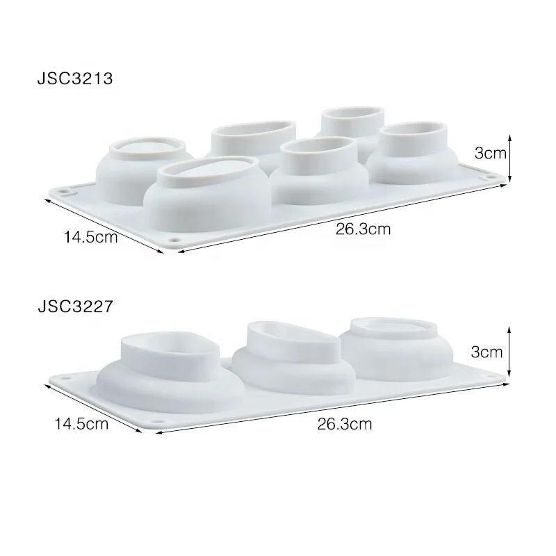 New Round Stone Shape Silicone Cake Mold Plaster Concrete Dessert Mousse Baking Form Mold DIY Soap Moulds Cake Decorating Tool