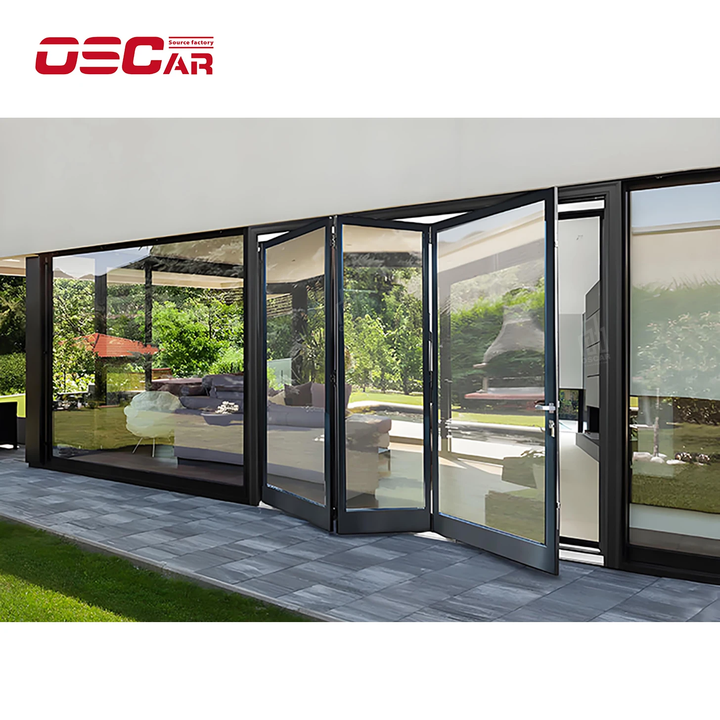 Oscaracso Wholesale cheap price window screen mesh folding polyester screen pleated mesh anti mosquito net for sliding screen do