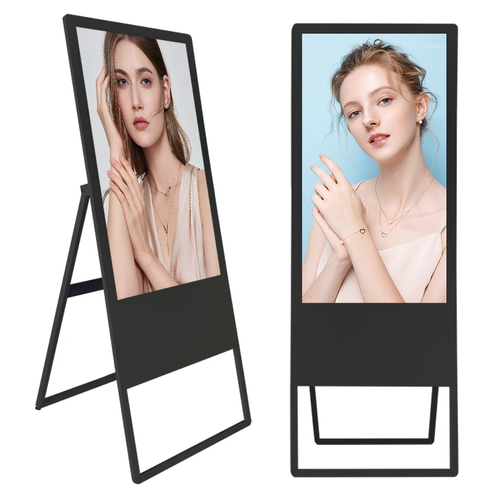 electronic  brand advertising machine split screen loop playback all-in-one LCD display advertising light box screen