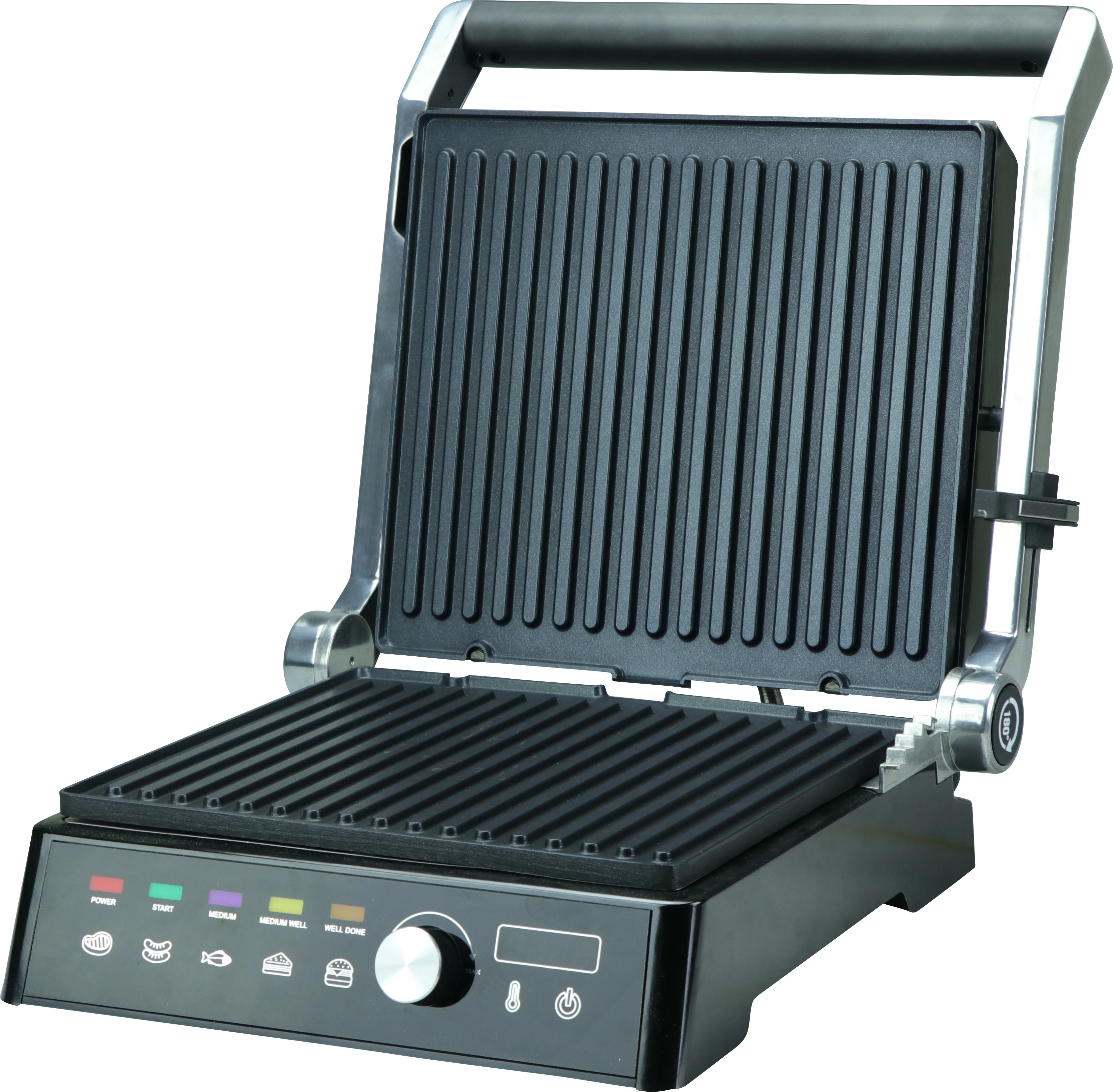 Mini foldable commercial household press grill desktop electric healthy grill teppanyaki sandwich grill