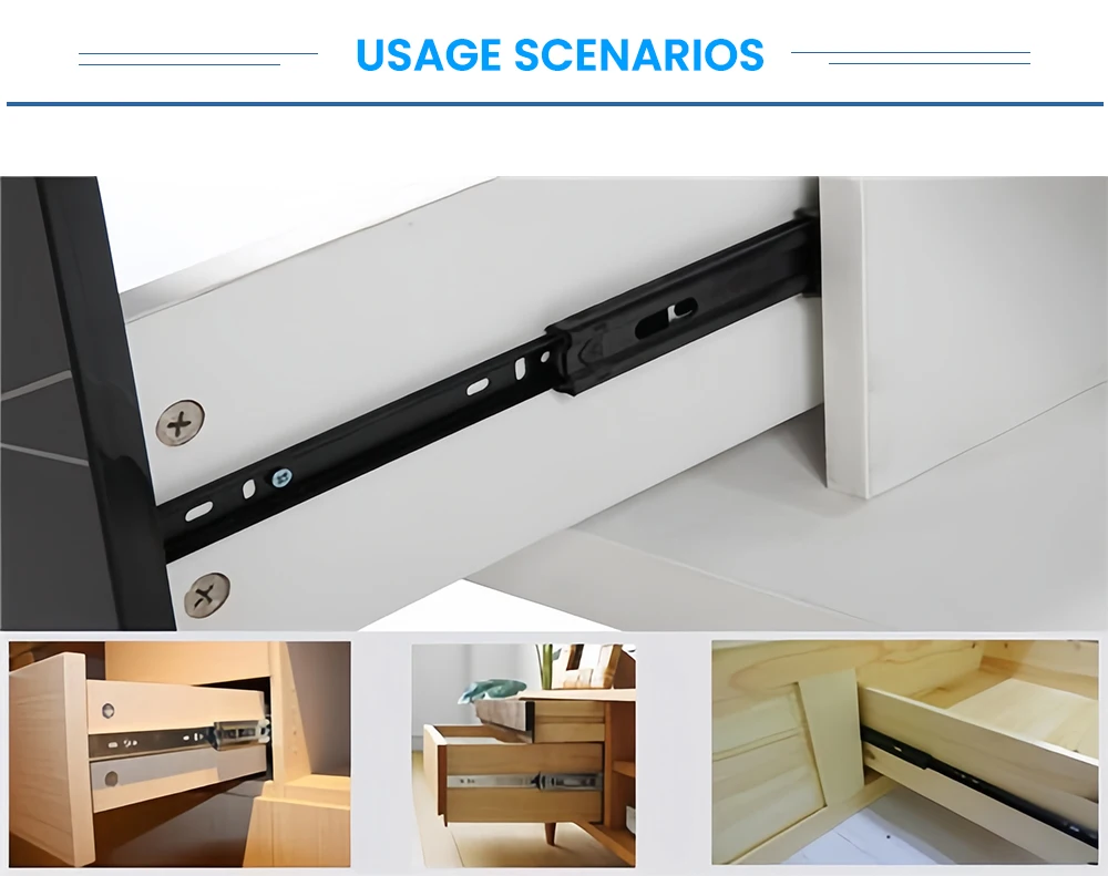 Slide manufacturer 16 inch furniture cabinet soft close drawer slide rail ball bearing telescopic channel drawer slide wholesale