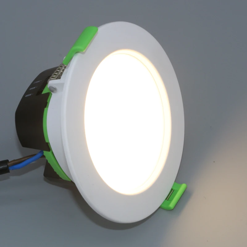 9W Waterproof Recessed Rust Prevention IP44 LED Downlight Dimmable Warm white Cold White 3 Color Embedded Tricolor Downlight