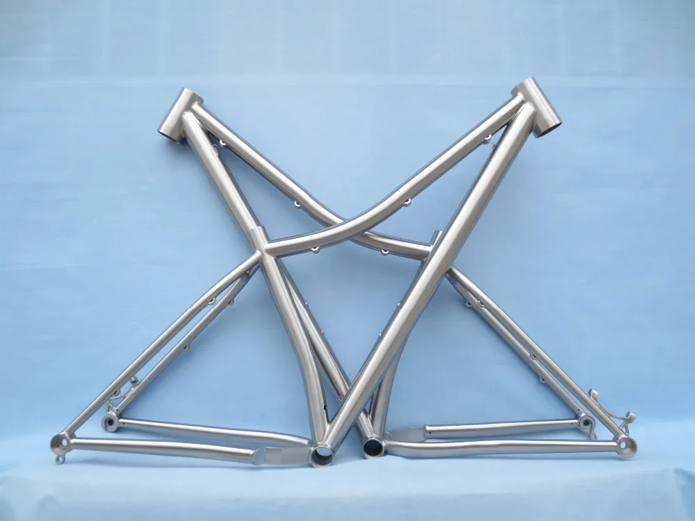 Best seller! Customized titanium gravel bike frame and  titanium mountain bike 29er with carbon fat fork