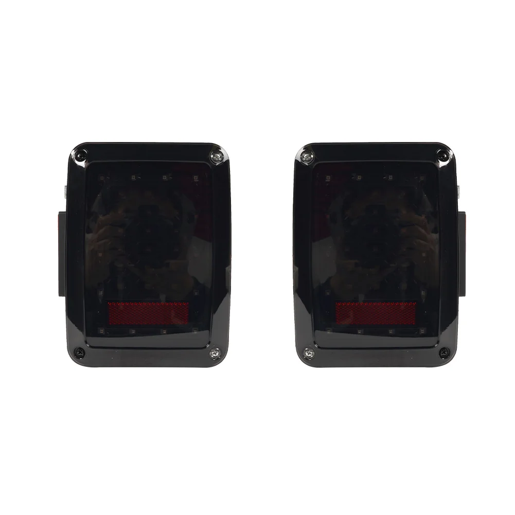 High Quality Led Tail Lamp Yellow Red Break Light Us European Version LED taillights for jeep Wrangler 2007+ vehicles