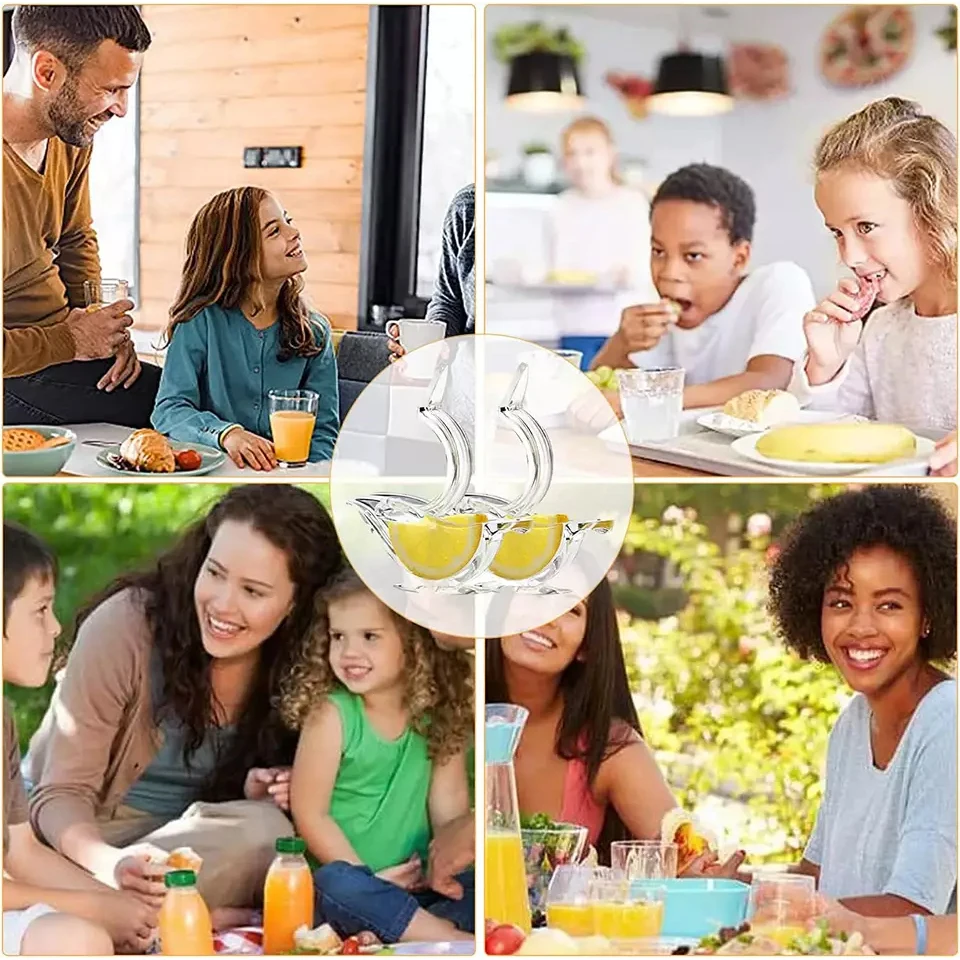 Acrylic Lemon Squeezer Clear Manual Press Juicer exprimidor de limon pajarito Bird Lemon Squeezers Glass Lemon Slice Squeezer