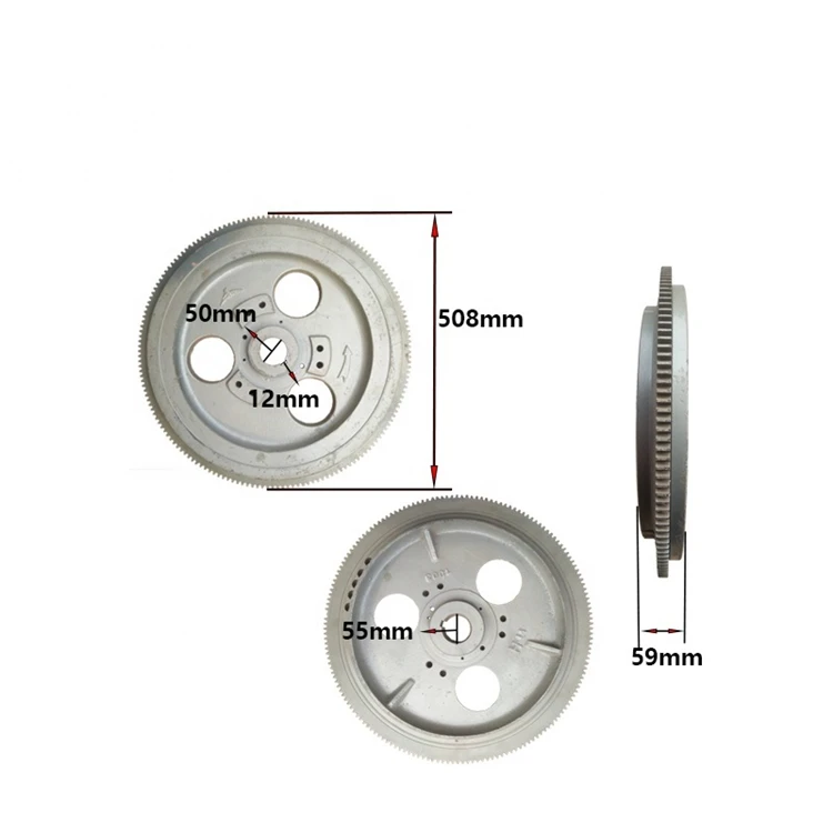 R175A R180 R180A R185 R190 дизельный двигатель запасные части маховик в сборе летающее колесо с зубчатой передачей