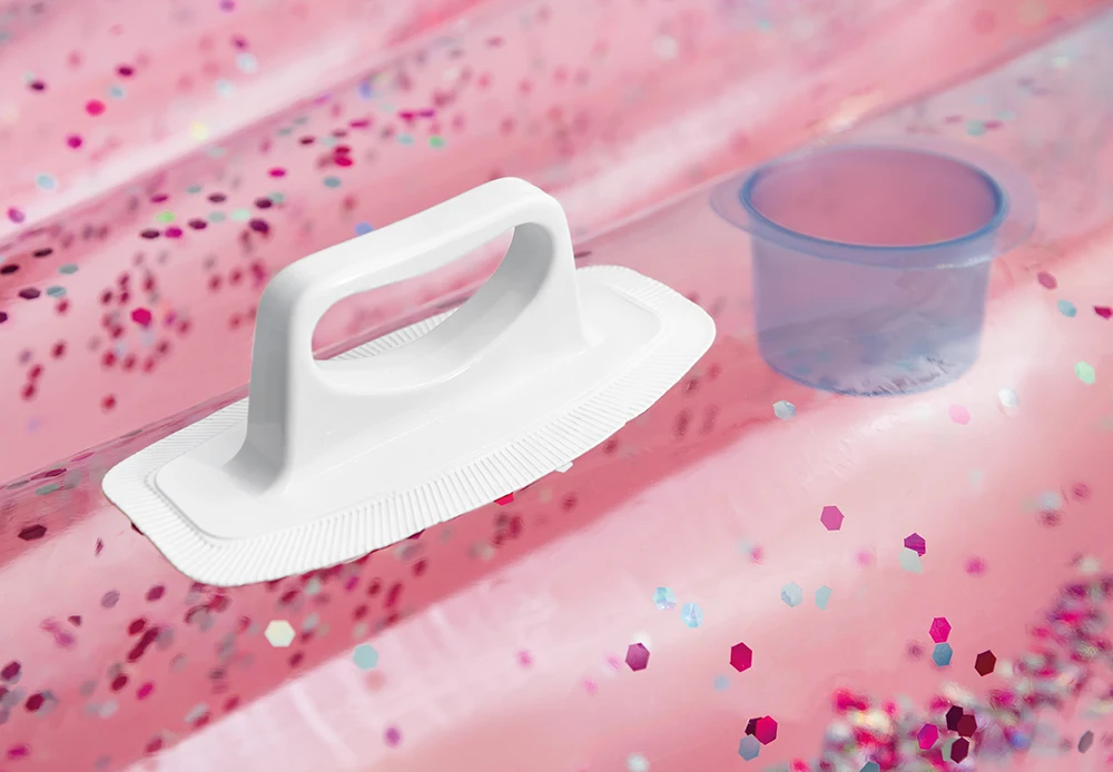 INTEX57257 Pink Durable Inflatable Seashell Swimming Float  Sparkling Beach Lounge Air Mattress