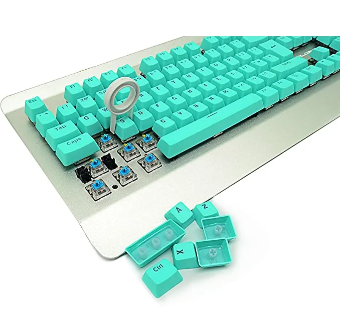 
104 Keys PBT Double-shot Keycaps Replacement Mechanical Keycaps for Cherry Mechanical MX Switch Keyboard with Key Puller 