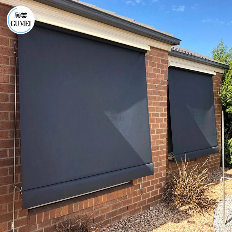 Factory Price Outdoor Waterproof Zip Track Shades Roller Blind