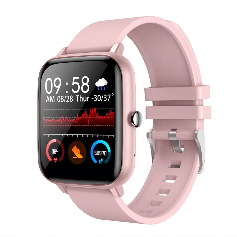 
Best Selling 2021 New Touch Watch With Heart Rate Monitor IP67 Waterproof Blood Pressure Relojes Inteligentes P6 Smart Watch 