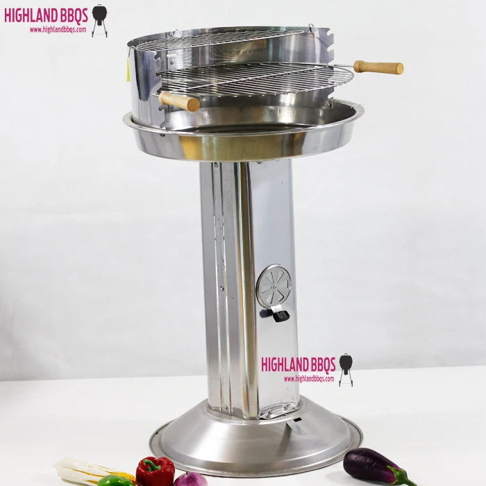 
BBQ Grills Portable Charcoal pedestal grill stainless steel barbecue grill for outdoor camping 