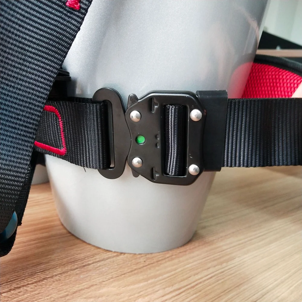 Mountain Tree-Climbing Access Fall Arrest Protection Equipment with Rope Bridge 5 Point Rescuing Full Body Harness