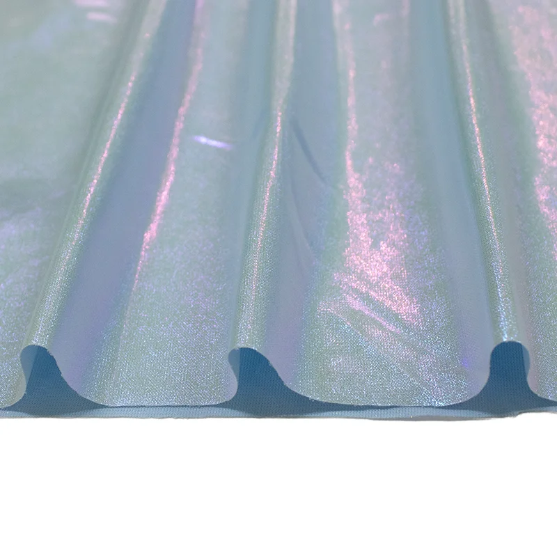Custom high-end 100% polyester quick-drying waterproof windbreaker fabric eco-friendly lightweight weft knitted dress fabric