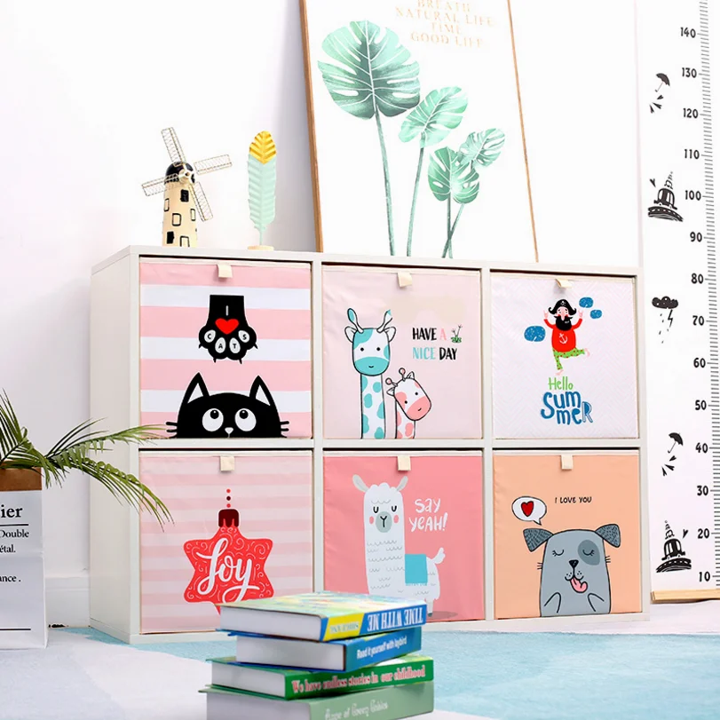 High Quality Washable Fabric Sheep Toy Collapsible Storage Box Drawer