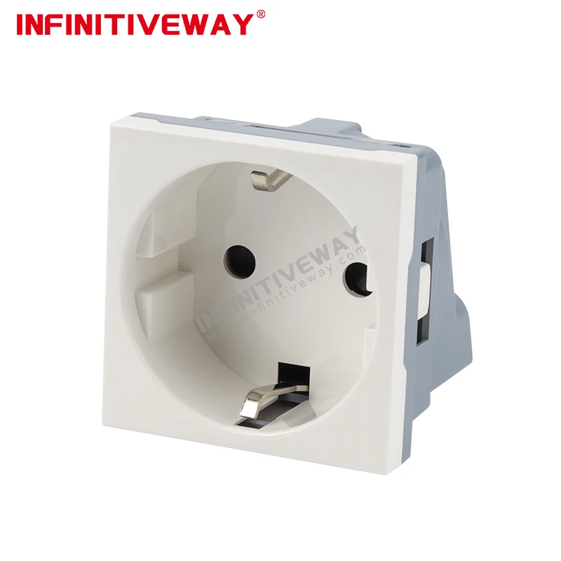 German Schuko Socket Module Model No. IF-DES-45
